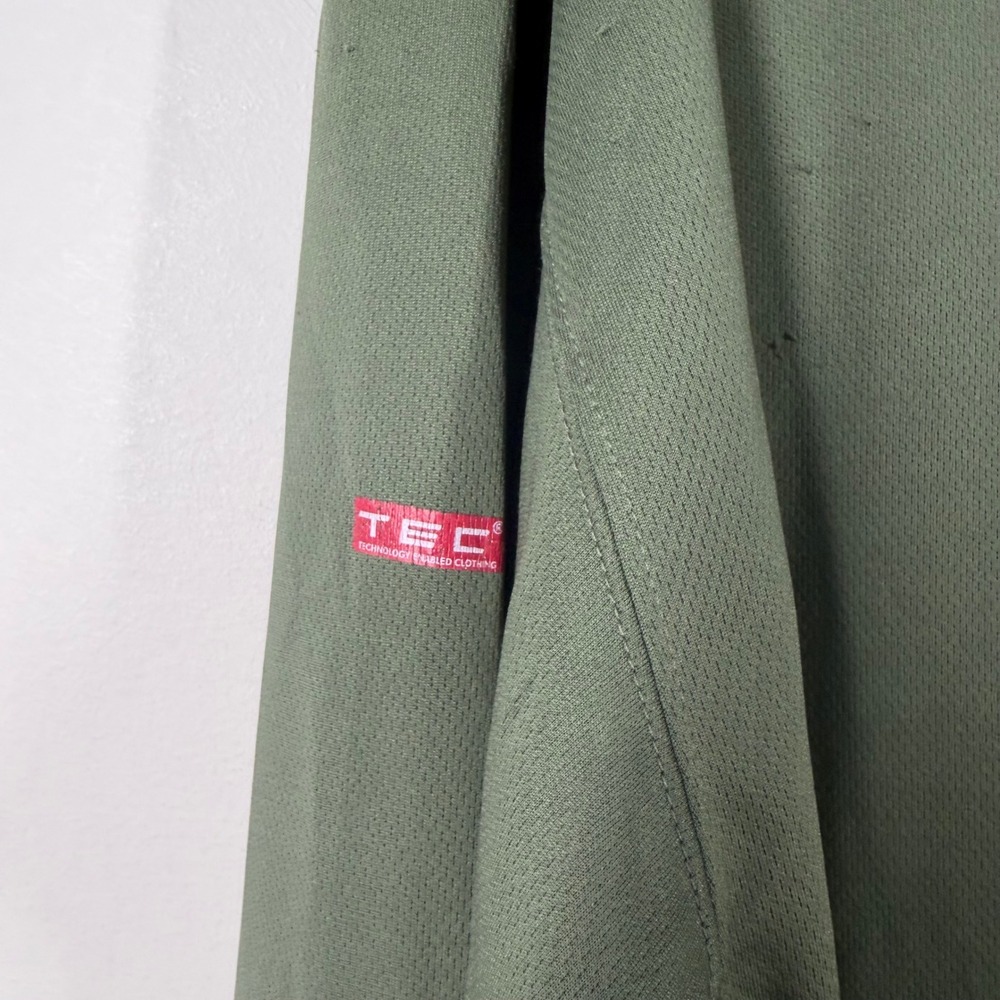 Scottevest‎ Mens High IQ TEC Performance Long Sleeve T Shirt 3 Pocket Green Sz L - Picture 14 of 16